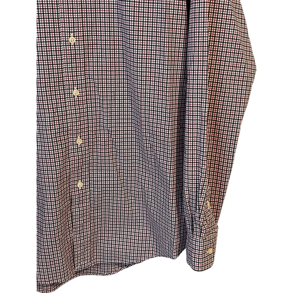 Ralph Lauren Button Up Shirt Mens M Long Sleeve Red White Blue Cotton Stretch - Picture 5 of 10